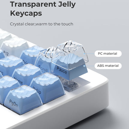 XVX Magic Wave OEM Profile Side-Printed 136-Key PC Keycap Set