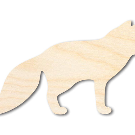 Unfinished Wood Arctic Fox Shape | Canine Craft Cutout | Wildlife | up to 46" DIY