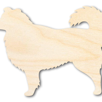 Unfinished Wood Australian Shepherd Shape | DIY Dog Craft Cutout | Up to 36"