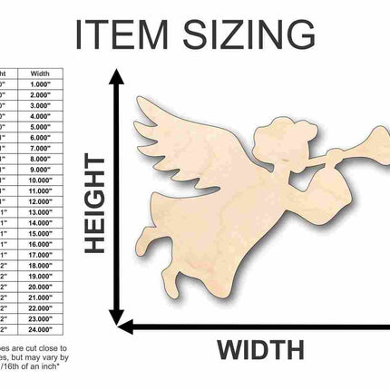 Unfinished Wood Angel Shape - Heaven - Christmas - Craft - up to 46" DIY