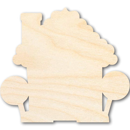 Unfinished Wood Gingerbread House Shape - Craft - up to 46"