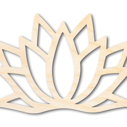 Unfinished Wood Lotus Flower Shape - Craft - up to 46"