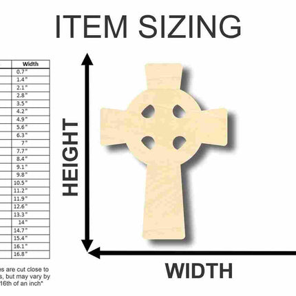 Unfinished Wood Celtic Cross - Irish - Christian - Craft - up to 46" DIY