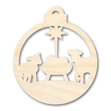 Unfinished Wood Bethlehem Nativity Ornament Shape - Christmas - Craft - up to 46" DIY