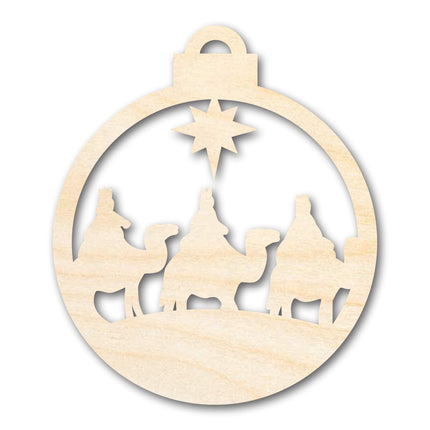 Unfinished Wood Bethlehem Nativity Ornament Shape - Christmas - Craft - up to 46" DIY