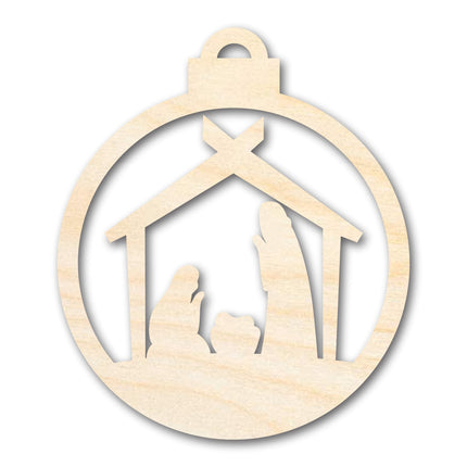 Unfinished Wood Bethlehem Nativity Ornament Shape - Christmas - Craft - up to 46" DIY