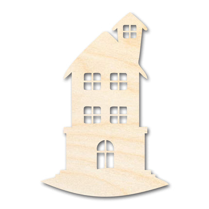 Unfinished Wood Tall House Shape | Craft Cutout | up to 46" DIY