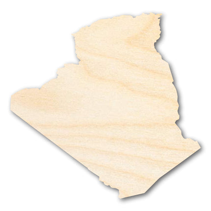 Unfinished Wood Algeria Silhouette Shape - Craft - up to 46"