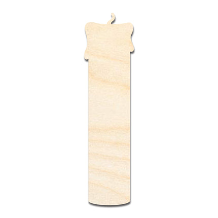 Unfinished Wood Candle Shape - Craft - up to 46"