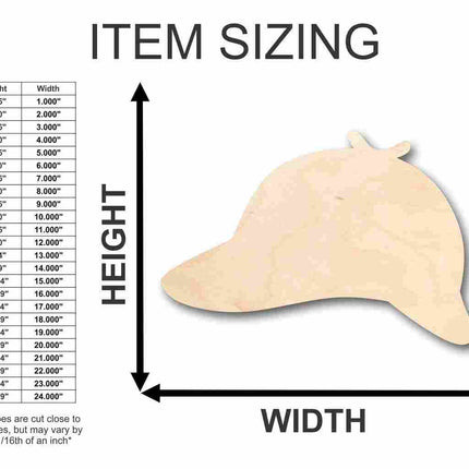 Unfinished Wood Detective Hat Shape - Craft - up to 46" DIY
