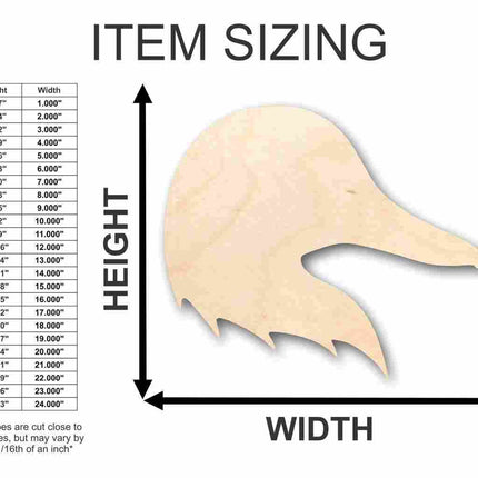Unfinished Wood Duck Head Shape - Animal - Wildlife - Craft - up to 46" DIY