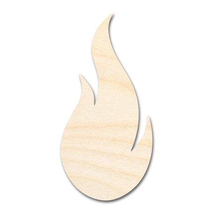 Unfinished Wood Flame Shape | Craft Cutout | up to 46" DIY