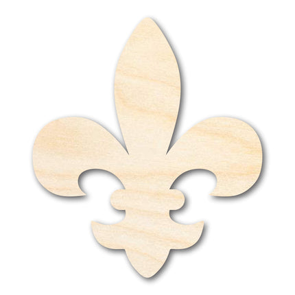 Unfinished Wood Fleur di Lis Shape | Saint's Football | France | DIY Craft Cutout | up to 46"