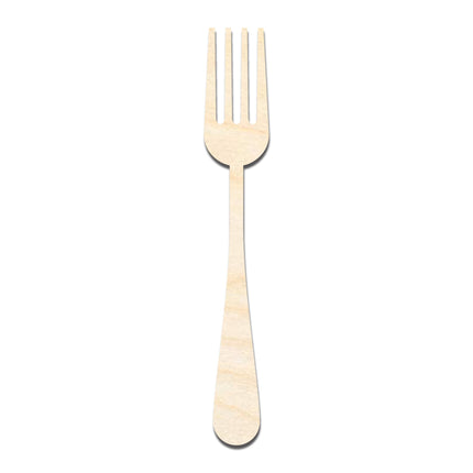 Unfinished Wood Fork Shape - Craft - up to 46" DIY