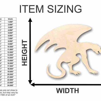 Unfinished Wood Gargoyle Shape - Architecture - Mythical Creature - Craft - up to 46" DIY