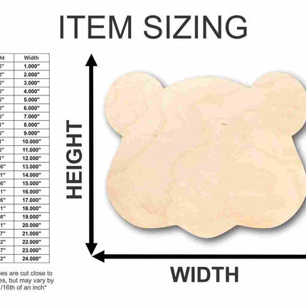 Unfinished Wood Groundhog Head Shape - Groundhog's Day - Animal - Craft - up to 46" DIY