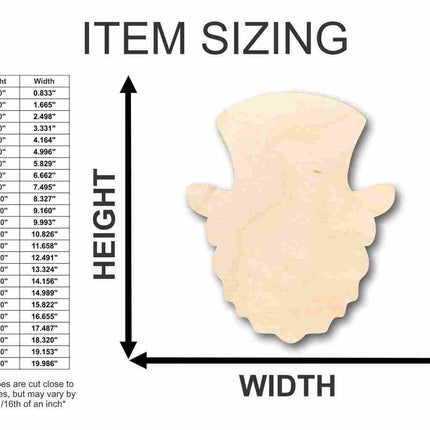 Unfinished Wood Leprechaun Shape - St Patrick's - Craft - up to 46" DIY