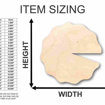 Unfinished Wood Water Lily Shape - Pond - Craft - up to 46" DIY
