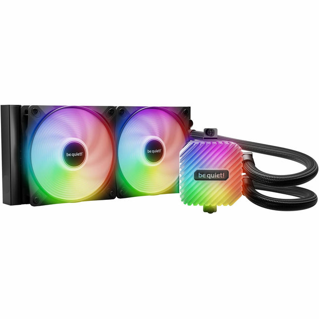 be quiet! Light Loop 240mm Black CPU liquid cooler for heavily overclocked systems, 2x Light Wings LX 120mm PWM high-speed ARGB fan, Stylish ARGB cooling block, ARGB-PWM-Hub BW020