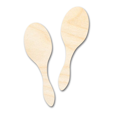 Unfinished Wood Maracas Shape - Craft - up to 46" DIY