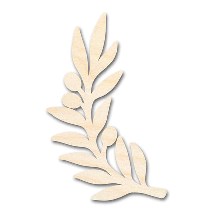 Unfinished Wood Olive Branch Shape - Craft - up to 46" DIY