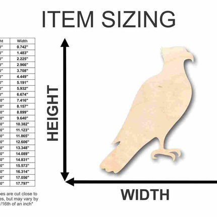 Unfinished Wood Osprey Shape - Animal - Bird - Wildlife - Craft - up to 46" DIY