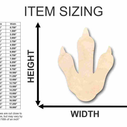 Unfinished Wood Penguin Foot Shape - Craft - up to 46" DIY