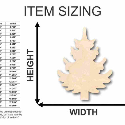 Unfinished Wood Pine Tree Shape - Fall - Winter - Craft - up to 46" DIY
