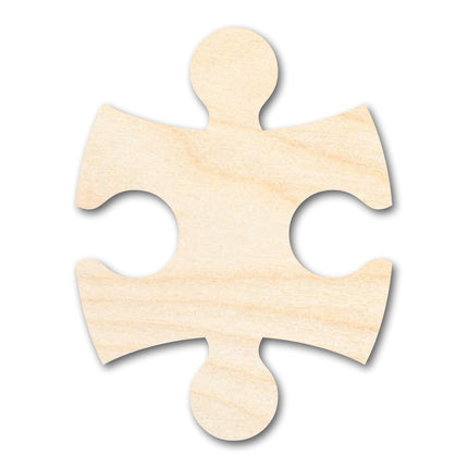 Unfinished Wood Interlocking Puzzle Shape | Autism Awareness | Craft Cutout | up to 46" DIY