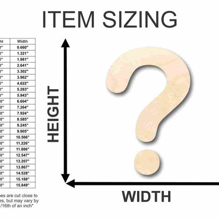 Unfinished Wood Question Mark Symbol 2 Pieces - Batman Riddler - Craft - up to 46" DIY