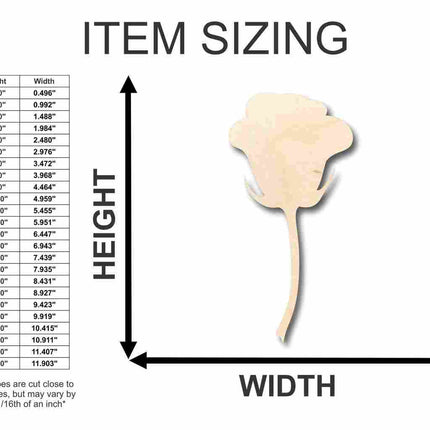Unfinished Wood Rose Shape - Love - Valentine - Flower - Craft - up to 46" DIY