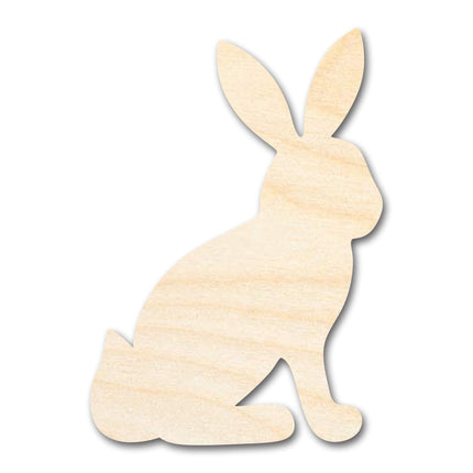 Unfinished Wood Sitting Bunny Shape - Craft - up to 46" DIY