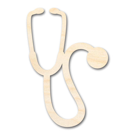 Unfinished Wood Stethoscope Shape | Craft Cutout | up to 46" DIY