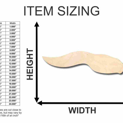 Unfinished Wood Frog Tadpole Shape - Animal - Craft - up to 46" DIY