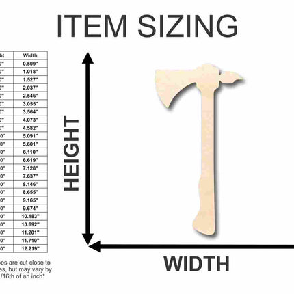 Unfinished Wood Tomahawk Shape - Native American - Western - Craft - up to 46" DIY