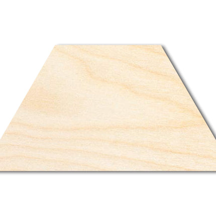 Unfinished Wood Trapezoid Shape - Craft - up to 46" DIY