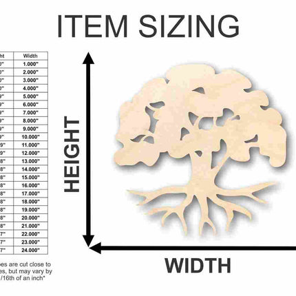Unfinished Wood Tree of Life Shape - Nature - Trees - Craft - up to 46" DIY