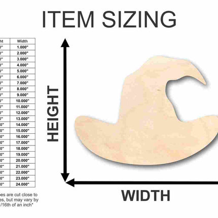 Unfinished Wood Witch Hat Shape - Halloween - Spooky - Craft - up to 46" DIY
