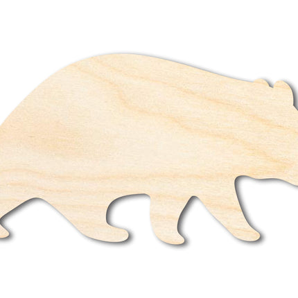 Unfinished Wood Wombat Shape - Craft - up to 46" DIY
