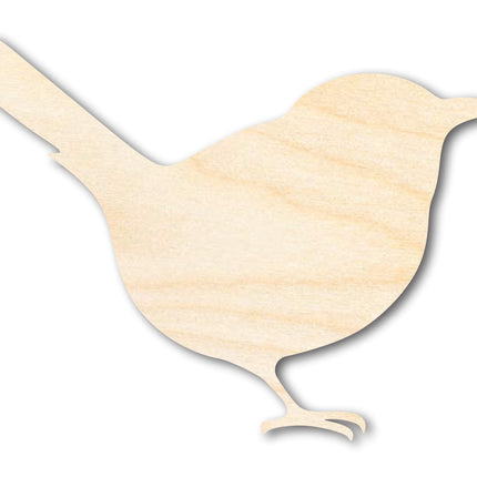 Unfinished Wood Wren Shape - Craft - up to 46" DIY