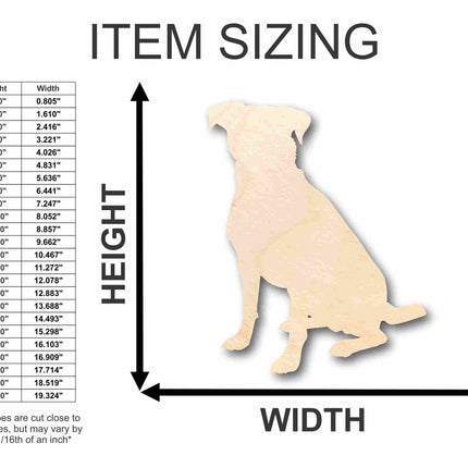 Unfinished Wood Dog Silhouette - Craft- up to 46" DIY
