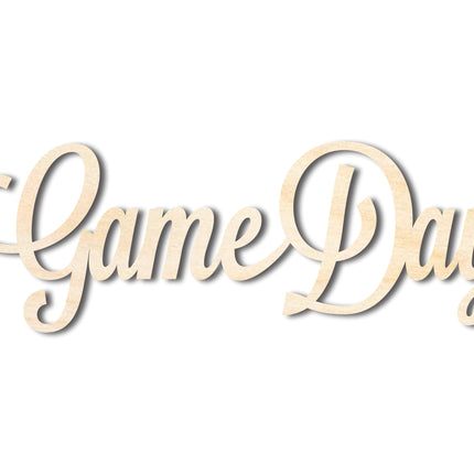 Unfinished Wood Game Day Shape - Word Craft - up to 46"