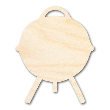 Unfinished Wood Charcoal Grill Shape - Craft - up to 46" DIY