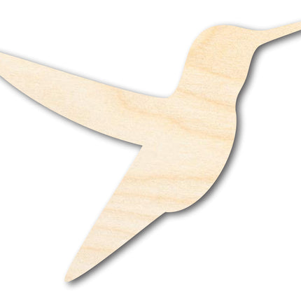 Unfinished Wood Hummingbird Shape - Garden Wildlife Craft - up to 46" DIY