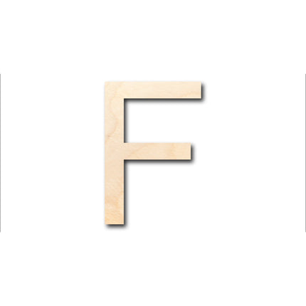 Unfinished Wood Arial Letter F Shape - Craft - up to 46" DIY