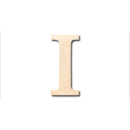 Unfinished Wood Bold Iota Shape - Craft - up to 46" DIY