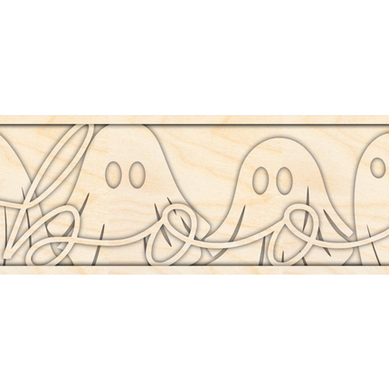 Unfinished Wood Layered Halloween Ghost Boo Sign | 4 Layers | up to 46"