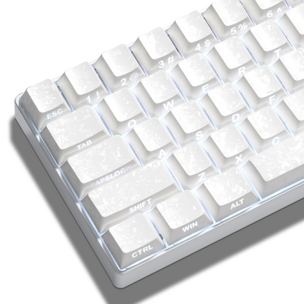 XVX Forged Carbon-Look Cherry Profile Side-Printed PC Keycap Set
