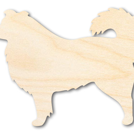 Unfinished Wood Australian Shepherd Dog Shape - Dog Craft - up to 46" DIY