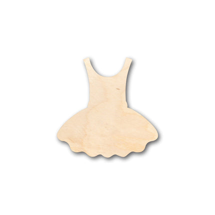 Unfinished Wood Ballet Dress Shape - Craft - up to 46" DIY
